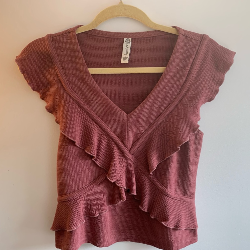 AMERICAN RAG TOP w/ RUFFLE DETAIL